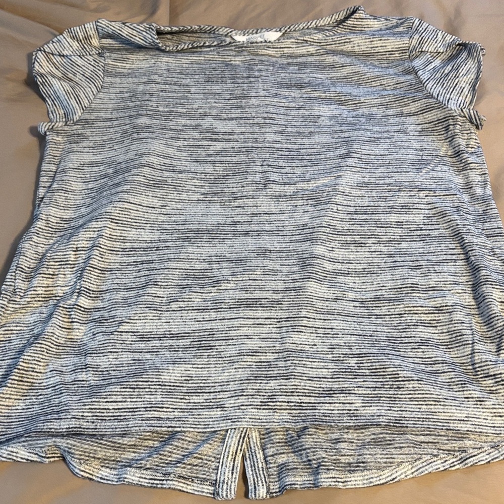 Market & Spruce Heathered Short Sleeve Top